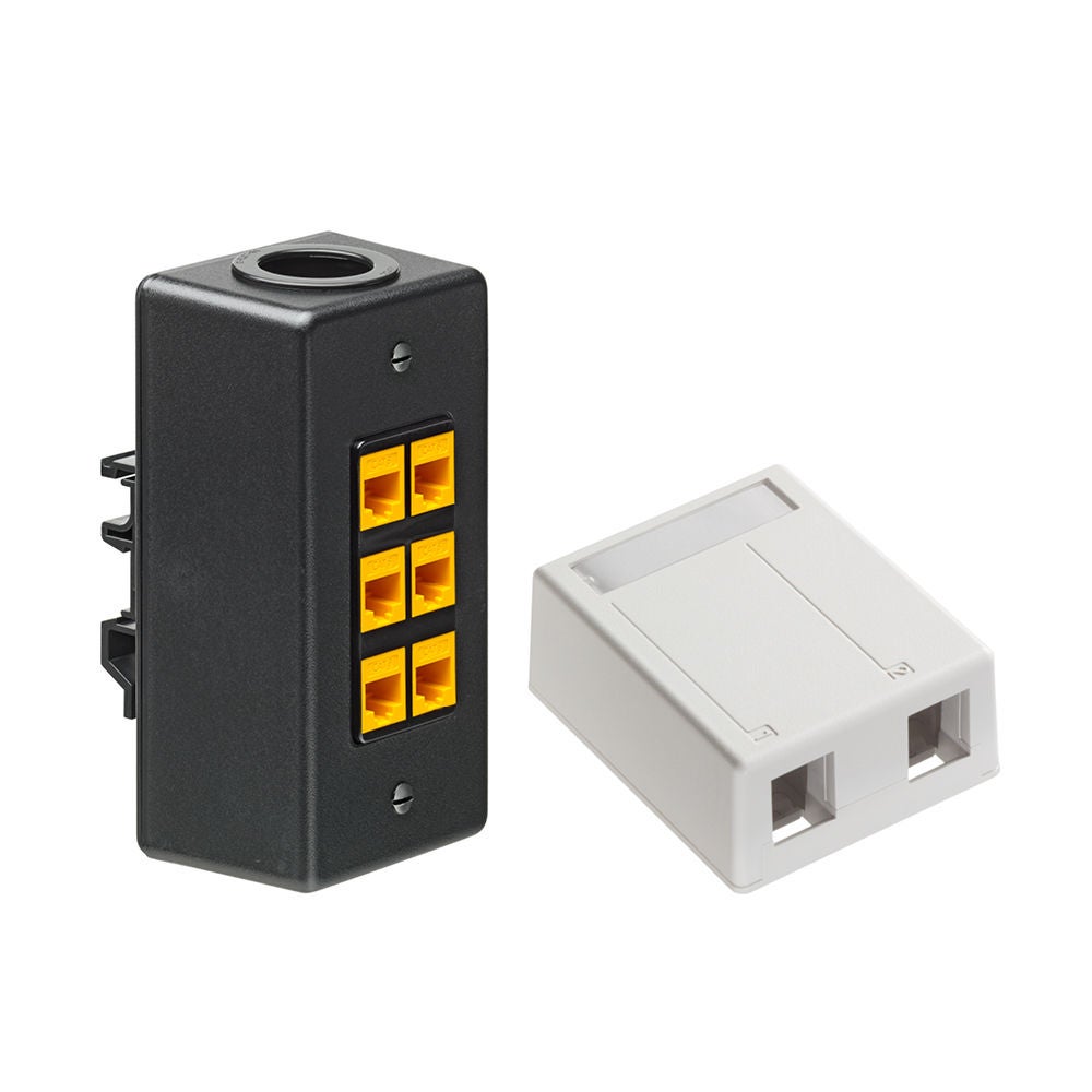 Cajas de montaje superficial y sobre riel DIN