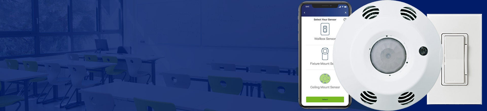 Nuevos controladores y sensores de habitación inteligentes para montaje en el techo