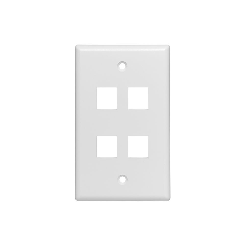 Placas de pared de una unidad QUICKPORT para conectores grandes